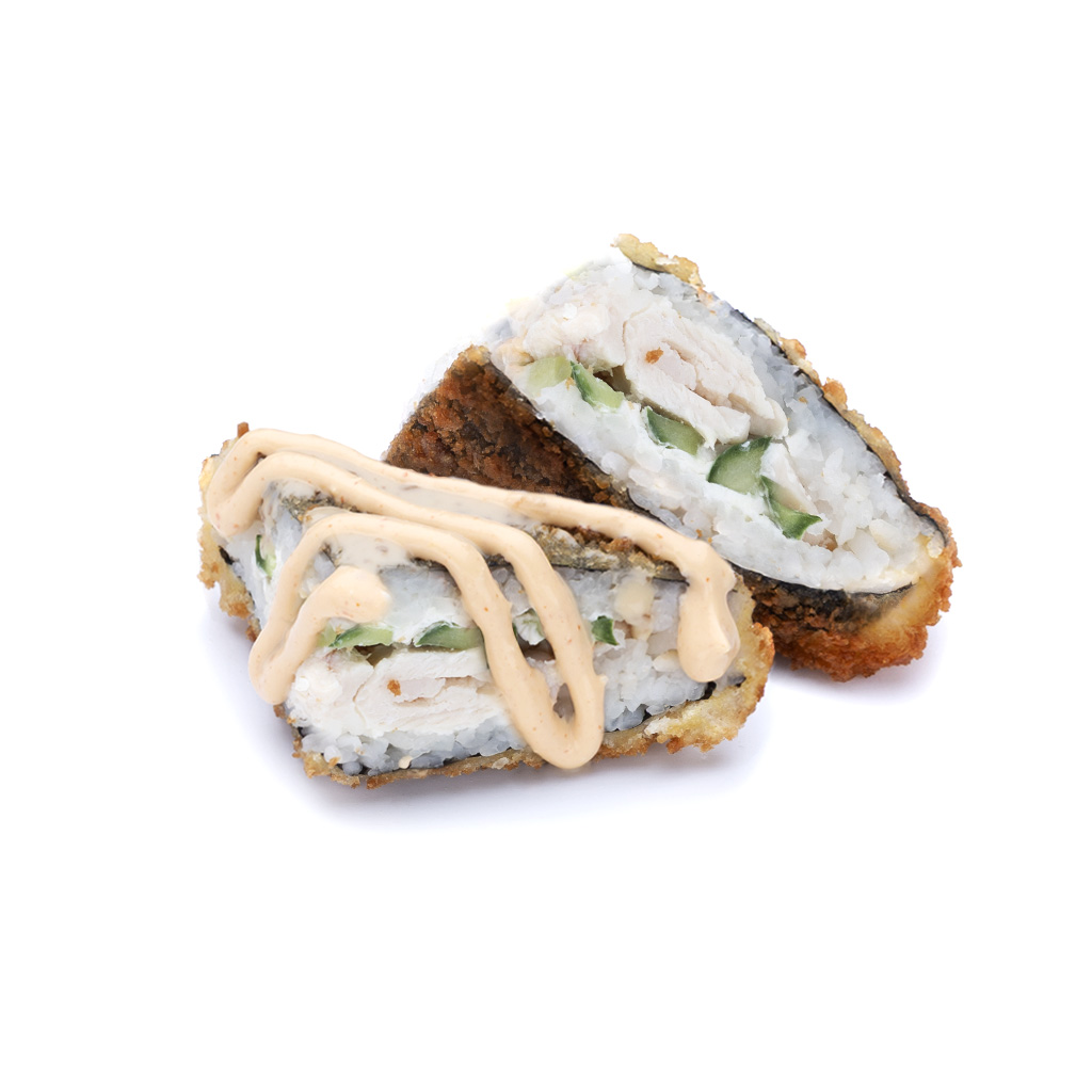 Жареный онигири с курицей, 302 гр.